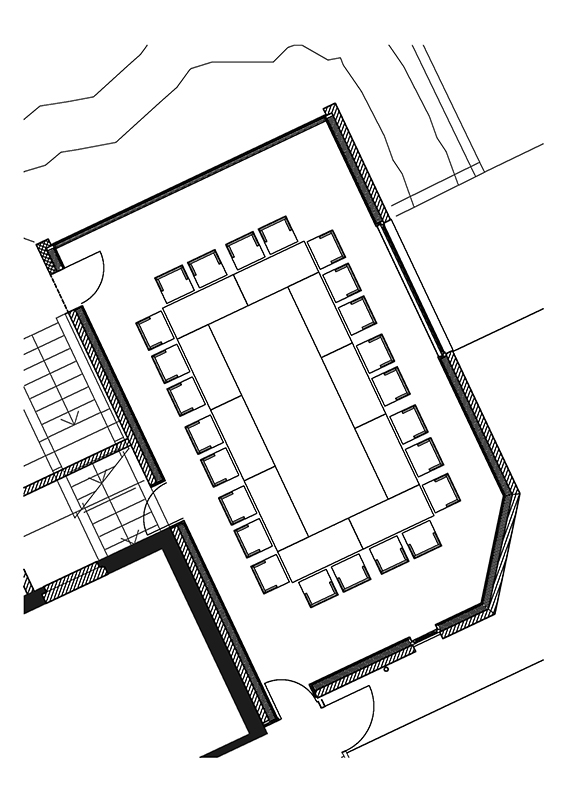 Grundriss Seminarraum Bestuhlungsvorschlag