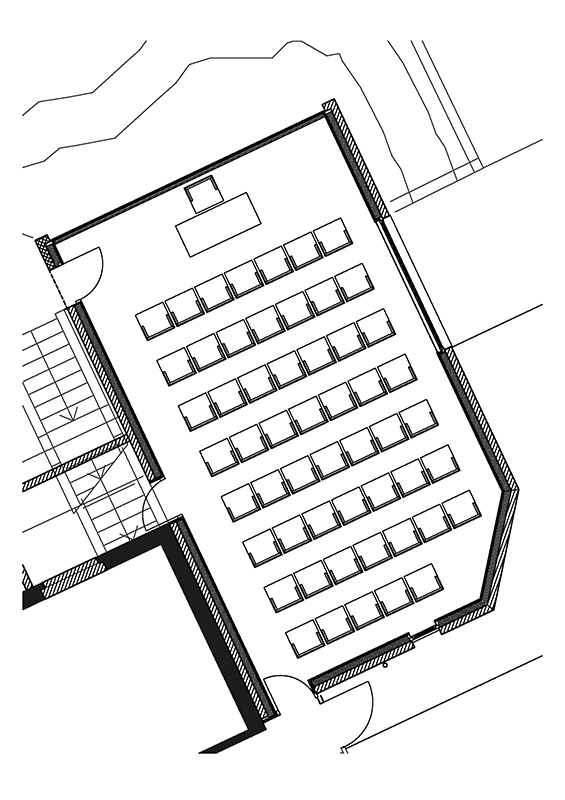 Theaterbestuhlung Seminarraum Hotel Cresta Flims